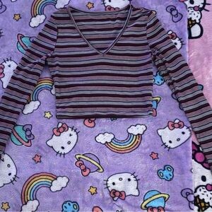 Striped Long Sleeve Women’s Top